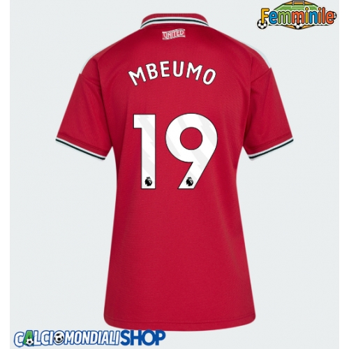 Maglie da calcio Manchester United Bryan Mbeumo #19 Prima Maglia Femminile 2026-27 Manica Corta